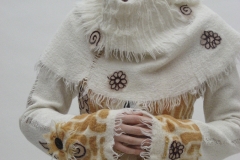 Winter White, 2007, wool, resist paste.