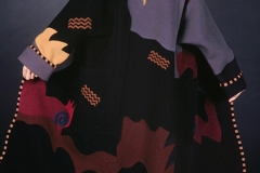 Bird Coat, 1985, wool, dyed, pieced, fulled.