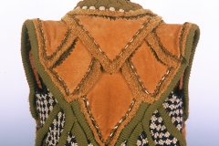 Petal Vest, 1971, wool, crochet, knit, leather.