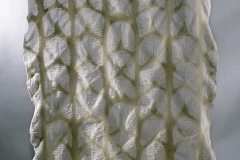 "Winter", 2009, 45"x80", wool, resist paste, fulled.