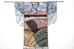 "Western Skies", 1982, 5’x7’, paper, wood, screen.
